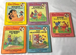 Vintage DISNEY Beginning Reader Bantam Series Fun To Read Library Books (5) - Imagen 1 de 5