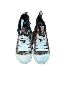 ShopLaunch Niños Pequeñas Niñas Zapatos Estampado Tenis Informales Estampado Leopardo Talla 1 - Imagen 1 de 5
