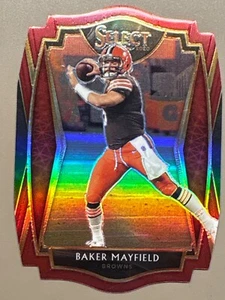 2020 Select Baker Mayfield Red Die Cut "Premier Level" Prizm Browns d - Picture 1 of 2