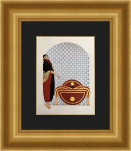 Erte - Emerald Eyes Custom Framed Print FREE SHIPPING - Picture 1 of 1