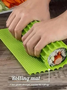 1pc Sushi Making Tool Sushi Roll Mat Seaweed Rice and Vegetable Roll Machine Diy - Picture 1 of 24