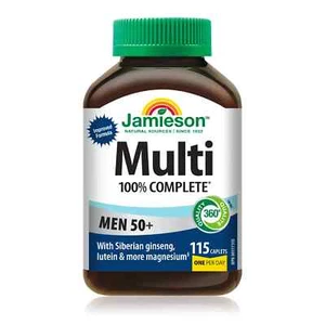 Jamieson 100% Complete Multivitamin for Men 50+ , 115 caplets - Picture 1 of 2