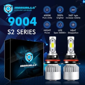 For Ford F150 F250 F350 1987 1988 1989 1990 1991 2x LED Headlight Bulbs Kit 9004 - Foto 1 di 12