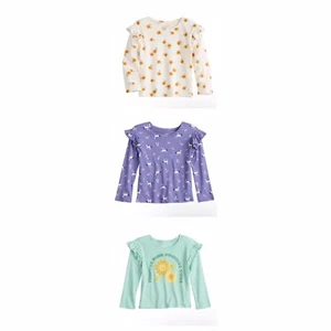 Bekleidungspaket Mädchen Größe 18 Monate Einhorn Sonnenblume lila mintgrün Shirts Neu mit Etikett - Bild 1 von 4