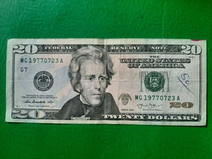 2013 $20 Birthday Note Twenty Dollar Bill UNIQUE NUMBER 19770723  - Picture 1 of 3