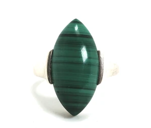 WK Whitney Kelly Sterling Silver & Malachite Ring, Size 9 - Picture 1 of 8