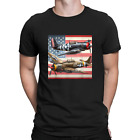 NEW LIMITED WW2 Airplanes American US Flag Design Gift Idea Tee T-Shirt S-3XL
