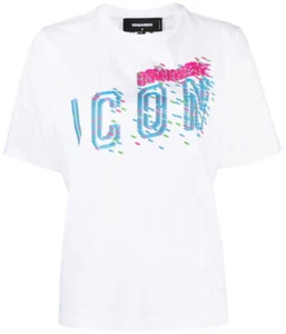 CAMISETA MUJER DSQUARED2 ICON LOGO MADE IN ITALY S80GC0060S23009100 - Imagen 1 de 5