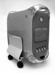 EXPONENT Metall CPU Halter Grau PC-Haltevorrichtung PC-Ständer Rollwagen - Bild 1 von 1