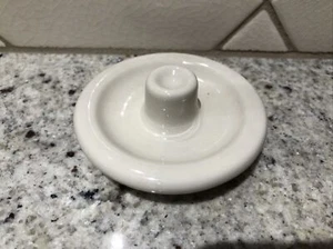 Longaberger Woven Tradition Pottery Lid One Crock 3 Inch Made in USA Replacement - Picture 1 of 7