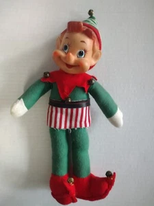 Jumbo 12" pulgadas Vintage Japón "Noel" Estante Soporte FIELTRO PIXIE ELF Retro  - Imagen 1 de 9