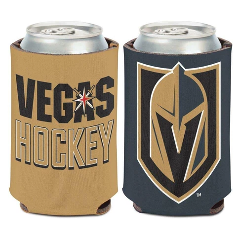 Vegas Golden Knights 12oz Slogan Can Cooler [NEW] NHL Beer Coozie Koozie Drink Cover