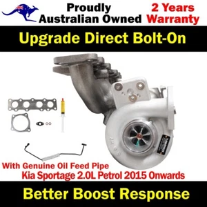 Upgrade Billet Turbo No Actuator+Oil Feed Pipe For Kia Sportage 2.0L - Picture 1 of 17