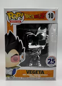 Funko Pop Dragon Ball Z Funimation Exclusivo Vegeta Plata Cromo Funko Pop 10 - Imagen 1 de 6