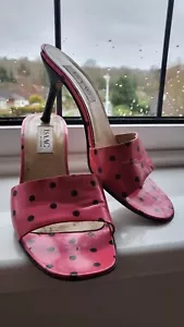 Zapatos de tacón alto ISAAC MIZRAHI sin cordones de mula talla 10 B mejor se adapta a la talla 8 del Reino Unido - Imagen 1 de 14