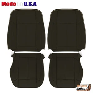 2006 2007 2008 2009 2010 FITS Hummer H3 Driver Passenger Vinyl Seat Cover Black - Bild 1 von 12