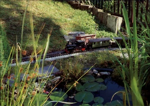 Model Railway Postcard Railway "Dressels Garden Railway" Photo Postcard Photo Niemeier - Picture 1 of 2