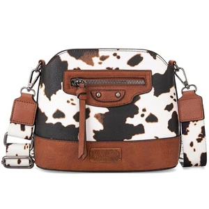 Wrangler Cow Print Crossbody Bag for Women Western Cross Body Purse with Sign... - Picture 1 of 7