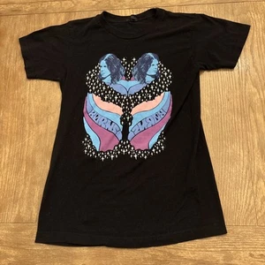 T-shirt donna Borns Thumbprint licenza Rock N Roll taglia S nera - Foto 1 di 4