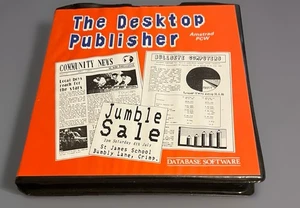 Amstrad PCW 8256/8512/9512 The Desktop Publisher CF2 disk + Guide Book Rare - Afbeelding 1 van 4