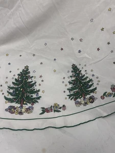 Tovaglia albero di Natale vintage rotonda 66" - Foto 1 di 2