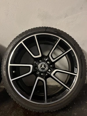 Mercedes AMG 19 Zoll Felgen mit Ganzjahresreifen wie NEU - W205/S205/C205/A205 - Bild 1 von 4