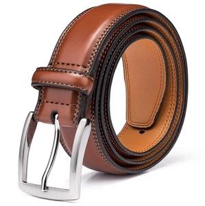 Men's Genuine Leather Dress Belt with Premium Quality - Classic & Fashion Des... - Picture 1 of 5