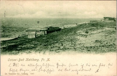 AK GRUSS AUS WESTPREUSSEN KAHLBERG ELBING STRANDANSICHT 1899 - Bild 1 von 2