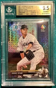 2017 Bowman Chrome Mega Box Shohei Ohtani Mojo RC BCP31 UER BGS 9.5 GEM MINT - Picture 1 of 2