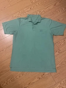 B Draddy Shirt Herren L Golf Polo Türkis Blau Pima Baumwolle Tasche Logo - Bild 1 von 11