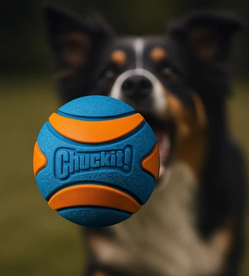 Chuckit! Ultra Squeaker Ball M (6 cm) – Schwimmender Quietschball | Robust - Bild 1 von 4