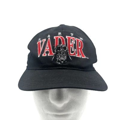 Vintage Darth Vader Star Wars Embroidered Cap Hat Youth Size Adjustable  - Black - Image 1 of 4