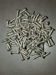 100pcs NORS #10 x 3/4" w/#8 nickel plated sheet metal garnish trim screws M - Picture 1 of 6