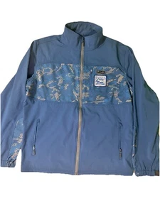 Pelagic Men's Soft Shell Insulator Blue Gray Bisbee's Fishing Jacket Size Large - Picture 1 of 17