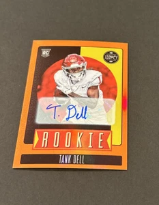 2023 PANINI LEGACY TANK DELL ROOKIE SIGNATURES ORANGE PRIZM AUTO RC #’d 137/149 - Picture 1 of 8