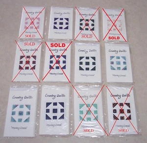 Monkey Wrench Quilt Design - gesteppte Notizkarte mit Umschlag von PA Amish - Bild 1 von 6