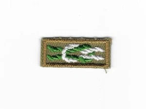 Scouter's Key Award 1946-1971 Left Twill Cloth Back Khaki Square Knot Boy Scouts - Picture 1 of 2