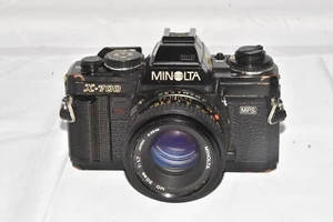 MINOLTA X-700 MPS FOTOCAMERA REFLEX PELLICOLA 35MM MANUALE + OBIETTIVO MINOLTA 50/1.7 MD FUNZIONANTE - Foto 1 di 5