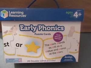 Juego de rompecabezas de 2 piezas de tarjetas de rompecabezas de Early Phonics de 20 edades 4+ - Imagen 1 de 2