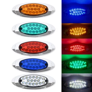 24V LED Side Marker Clearance Lights Indicator Lamp For Truck Lorry Trailer - Picture 1 of 6