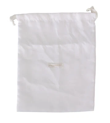 DOLCE & GABBANA Dustbag Cover Bag Cotton White Drawstring Shoebag 37cm x 29cm - Image 1 of 4