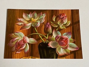 Very Rare Vintage Collectable Official Tretchikoff Art Picture Postcard Lotuses - Picture 1 of 5