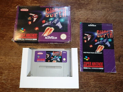 SNES SUPER NINTENDO - SUPER STRIKE GUNNER STG #SUP UKV PAL CIB - Image 1 of 4