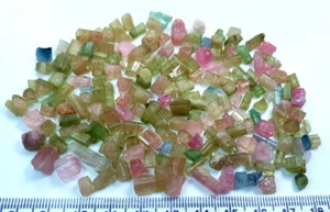252 Cts Beautiful Mix Colors Tourmaline Rough Grade Good Quality Lot from Afghan - Picture 1 of 7