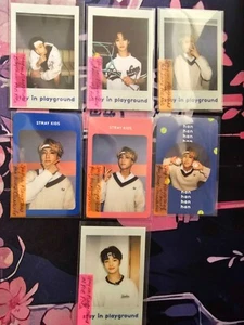 Stray Kids Stay in Playground Chan Han Lee Know Polaroid pob photocards pcs - Imagen 1 de 8
