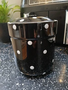 SPODE BAKING DAYS STORAGE JAR - BLACK - Picture 1 of 4
