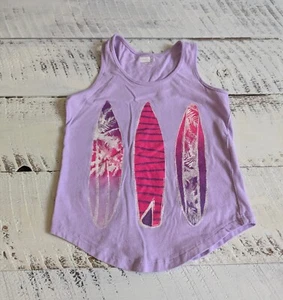 Crazy 8 Warm Weather Hits 2015 Size XS 4 Lavender Surfboard Graphic Tank Top - Picture 1 of 5