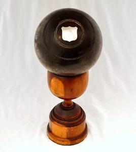 Lignum Vitae Lawn Green Bowls Prize Trophy. Kingston Bowling Club, Glasgow 1853. - Bild 1 von 9