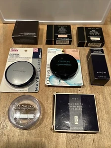 Pressed Powder Compact Avon Revlon L’Oréal Cover Girl Maybelline Lot Of 8 - Picture 1 of 21