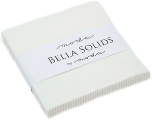 Moda Bella Solids Off-White Charm Pack 42 5" Precut Quilt Squares 9900PP-200 - Picture 1 of 1